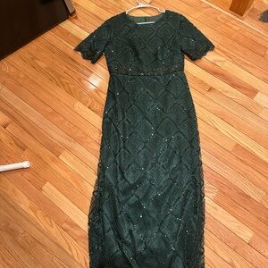 Elegant Green Maxi Dress